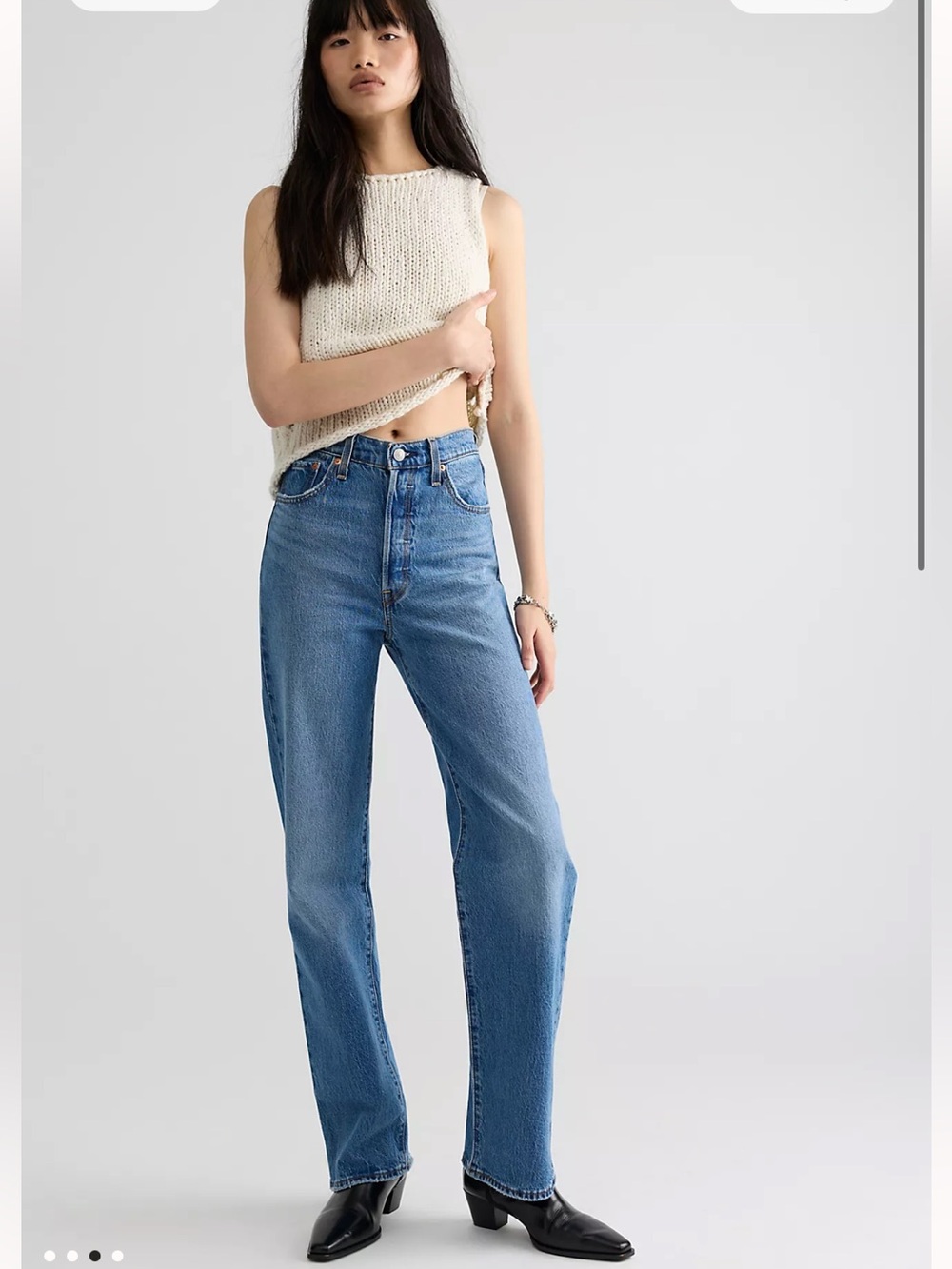 Levi's Ribcage Straight Women's Jeans - Light Blue, size 25